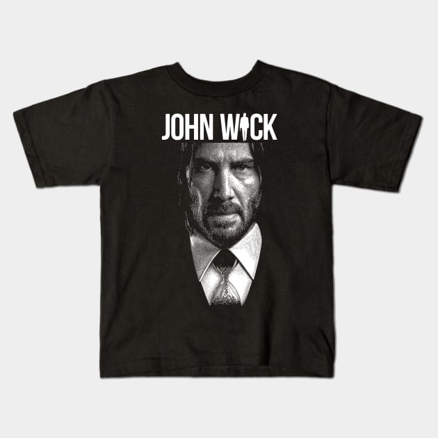 John Wick Kids T-Shirt by Knockbackhaunt